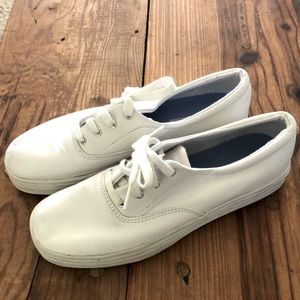 White Leather Keds